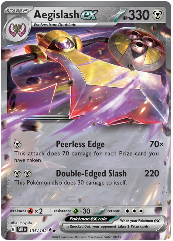 Aegislash ex - Paradox Rift #135