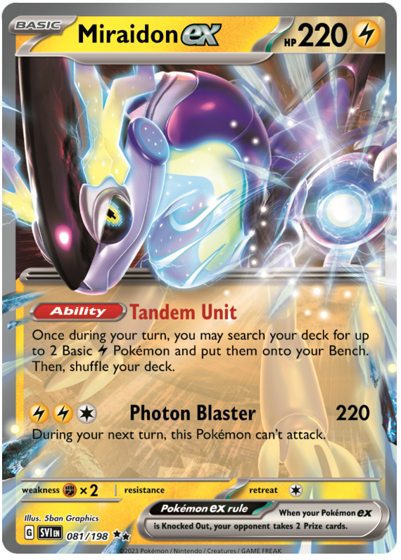 Miraidon ex - Scarlet & Violet #81